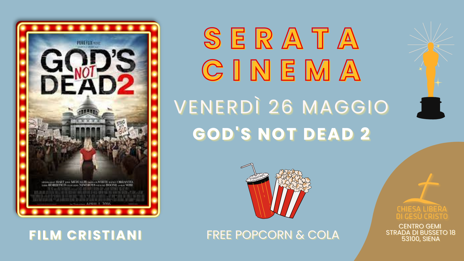 Gods not dead 2 Invito Serata Cinema